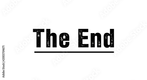 The end text on white background.