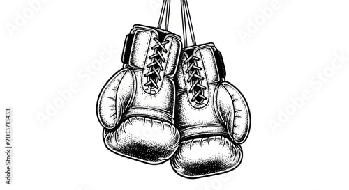 Valokuva Vintage Boxing Gloves Hanging