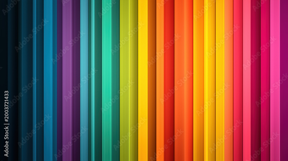 Obraz premium Rainbow stripes background with vibrant colors