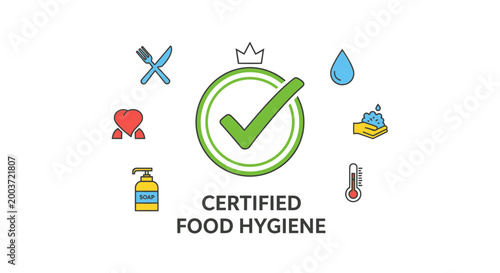 Certified Food Hygiene Checkmark Icon