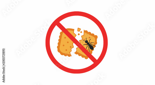 No Ants On Food Sign