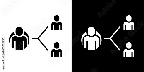 Newsletter Marketing Icon Set White Glyph Style Collection