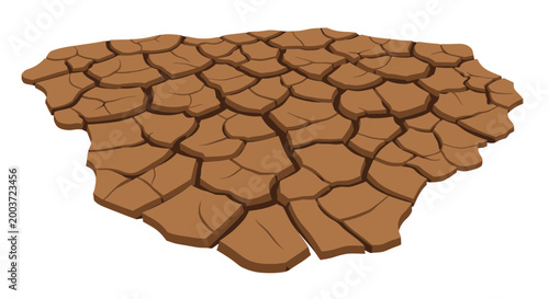 Cracked Dry Earth Surface