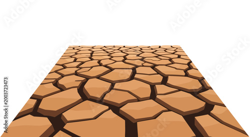 Cracked Dry Earth Surface