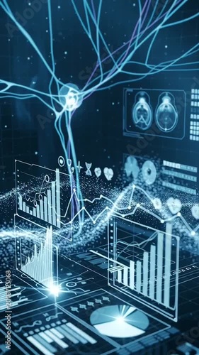 Futuristic Data Analysis with Graphs and Charts.