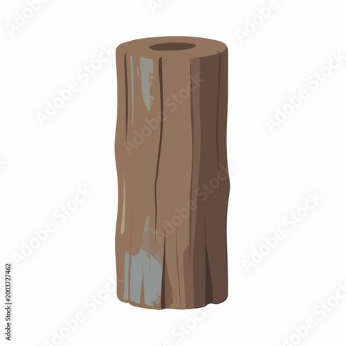 Weathered wooden pilings in shallow ocean water at sunrise: A minimalist illustration depicting coastal decay and the passage of time.