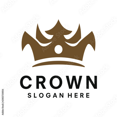 Konstfotografi Crown logo design template illustration vector