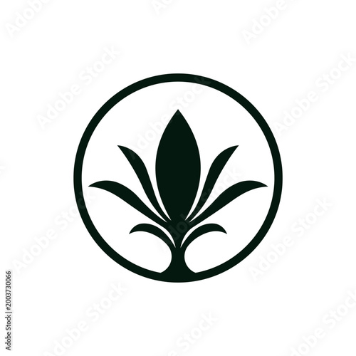 Tree Leaf logo design template illustration vector