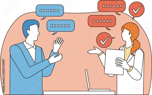 カウンセリングを受ける男性