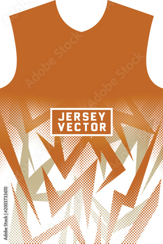Modern athletic t-shirt sublimation print vector for soccer, cricket and racing, Sports Jersey Design with Halftone and Geometric Shapes.