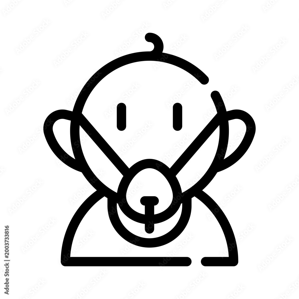 Obraz premium child line icon