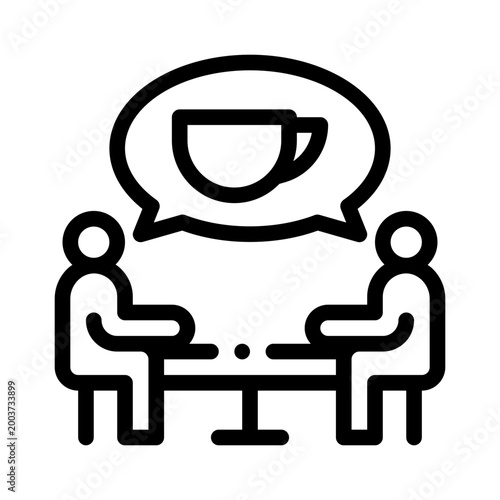 coffee line icon