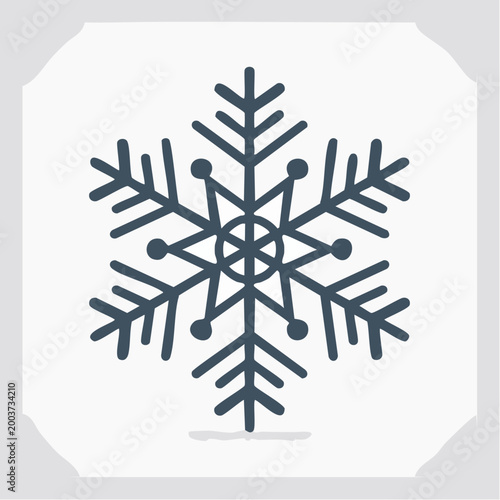 Stylized Snowflake Icon
