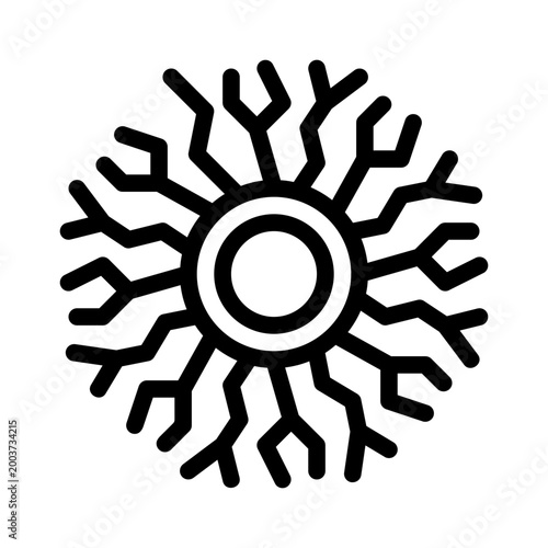 Photos dendrite line icon