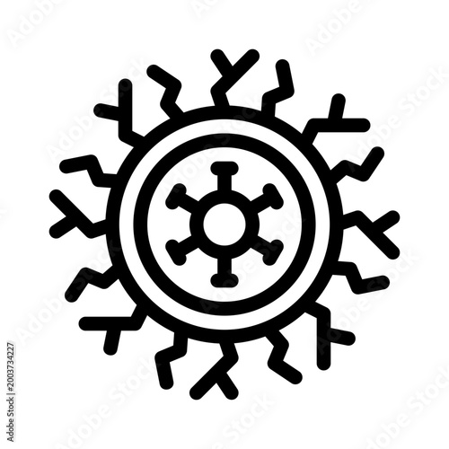 Foto dendrite line icon