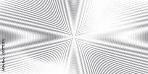 Calm Abstract Water Ripple Effect with Concentric Circular Lines Gray Background