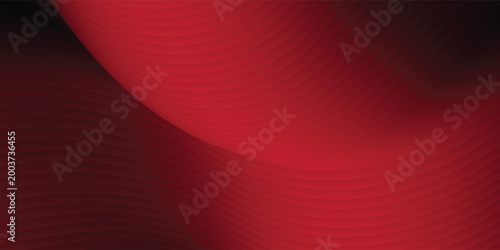 Professional Abstract Red Curve Wave Background for Corporate Business Presentation