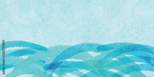 Abstract light blue wave pattern background design