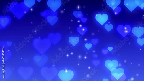 3D Animation of many falling hearts valentine's, the concept of Valentine's day, love, peace, friends, LGBTQ Loves with red hearts in flat style.