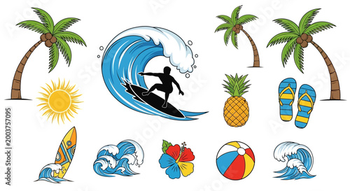 Photography Man surfing on a wave board.