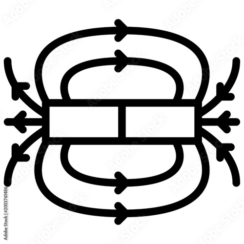 magnetic field icon