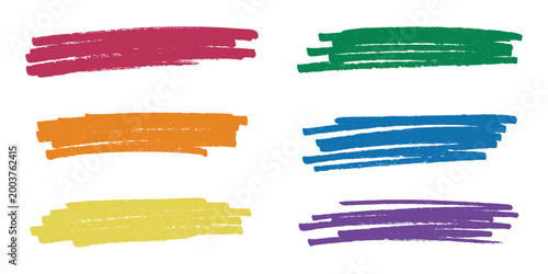 Set of brush paint stroke texture swatch Hand painted background Ink scribble dab clipart Paint smudge for tags and stamps design, beauty fashion poster