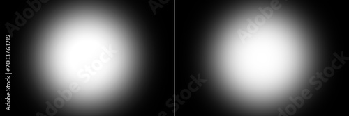 Quadro su tela circle vignette with preview on rectangle border with  black gradation shadow ov