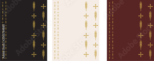 Catholic Background Cross and Vertical as Lines