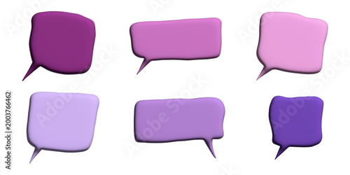 3d speech bubble Blank empty message box Textbox frame for banners, price tags, stickers, design