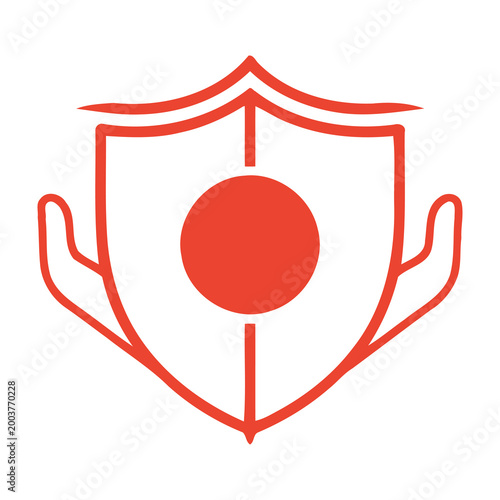Photos Shield protection symbol with hands