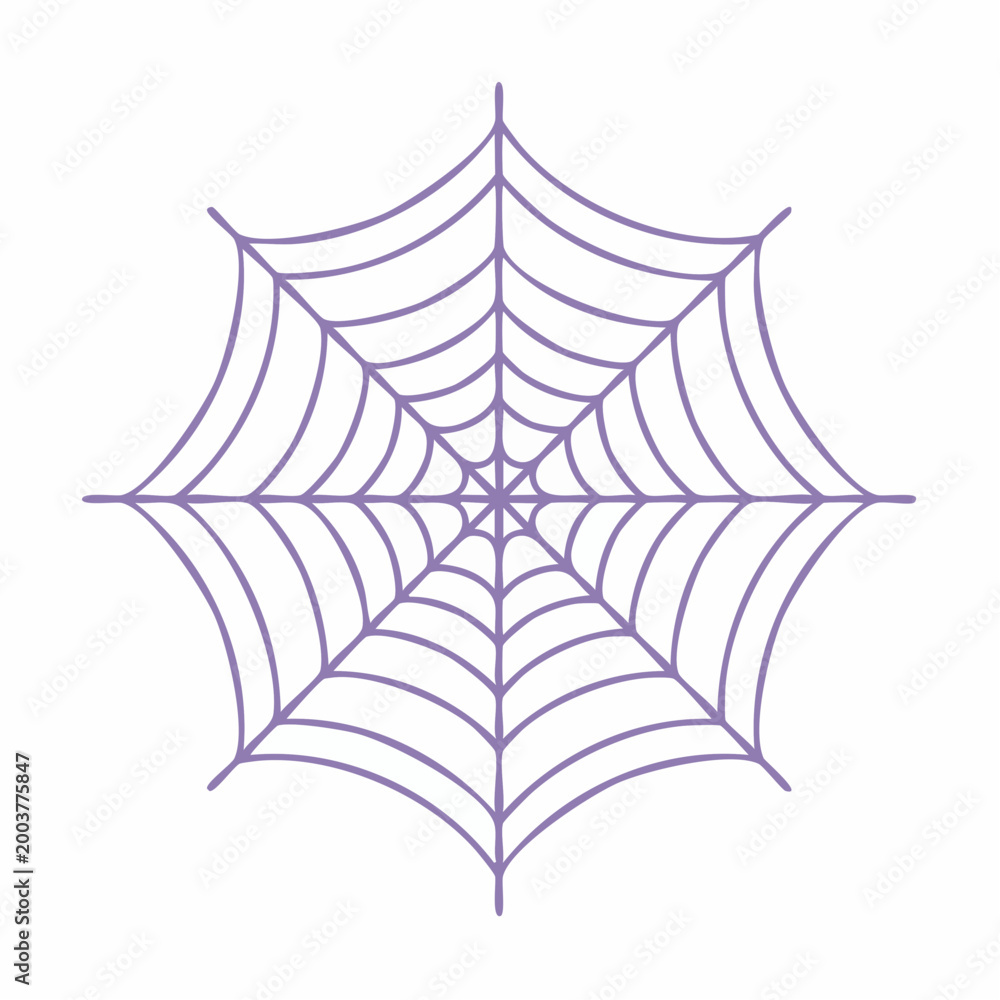Fototapeta premium Purple Spider Web Graphic