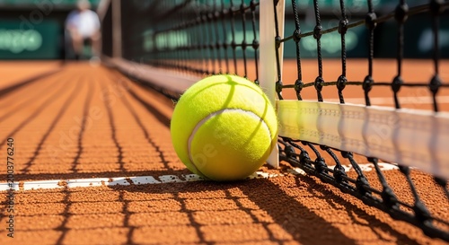 tennis ball on court