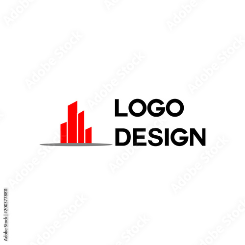 Minimalist Real Estate Logo with Building Icon