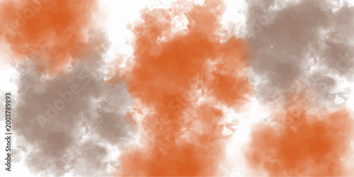 Abstract dramatic scene of fire blending through water, sky, and air with glowing light and stormy clouds