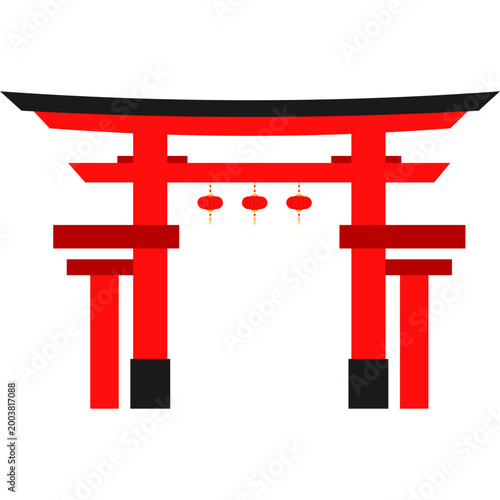 Chinese Gate Illustration