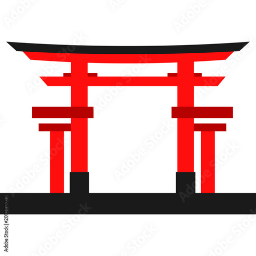 Chinese Gate Illustration