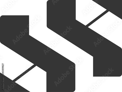 the logo consists monogram of the letter Z Z and Arrows. Abstract, outline and elegant.