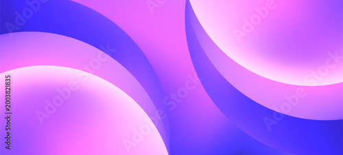 Abstract purple gradient background with smooth curved shapes