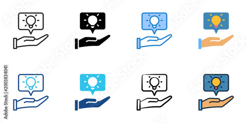 Constructive criticism icons set multiple style collection. Editable stroke 

