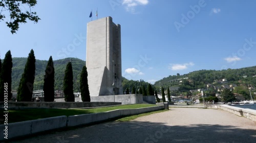 Como, Italy,2026,april,2nd, view of Viale Giancarlo Puecher boulevard