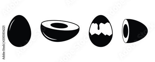 Egg Design for Cooking and Healthy Diet Concept Vector