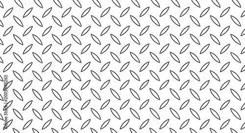 Diamond Plate Metal Texture Background Seamless Pattern