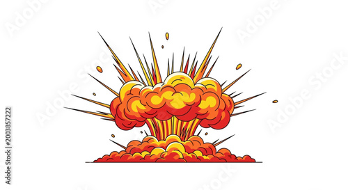 Explosion blast fire bomb destruction.