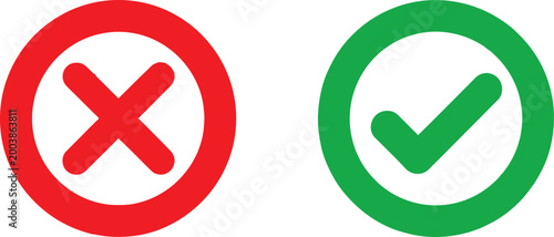 Check mark icons Vector