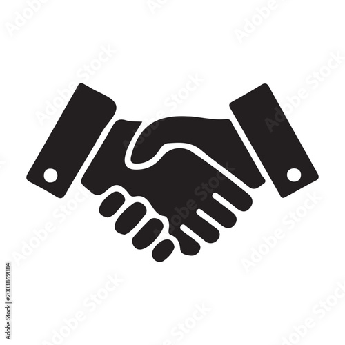 Handshake icon symbolizing partnership and agreement
