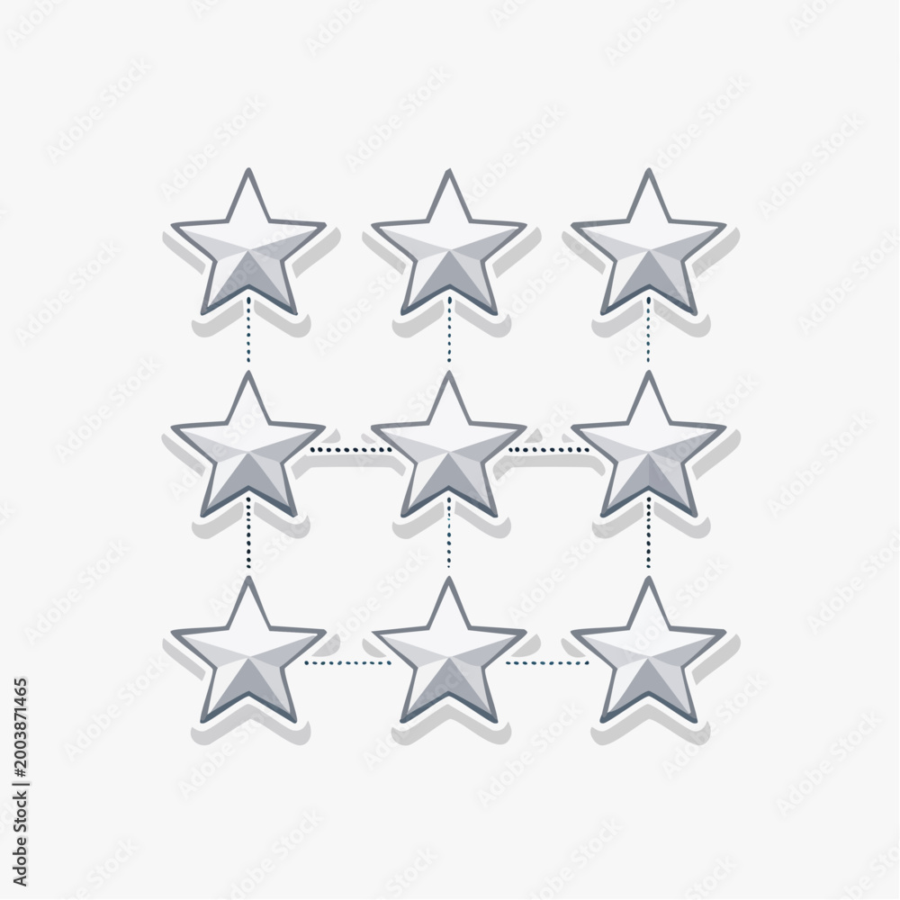 Obraz premium Nine Star Rating System
