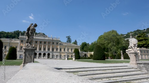Como, Italy,2026,april,2nd,view of Villa Olmo and its public garden