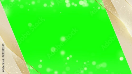 bright green screen chroma key backdrop with seamless lighting for video production