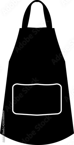 apron icon, different styles of protective garments for cooking and work. Cooking protective uniform symbols utensils and condiments in a minimalist style, chef's apron designs template elements,