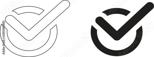 check mark vector icon,tick icon isolated